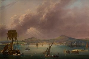 Dundee depuis la rivière, vers 1835 - David Angelo Andrews