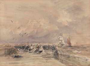 Jetée de Dieppe, Brise raide - David Cox