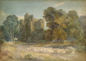 Château de Kenilworth dans le Warwickshire - David Cox