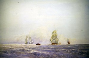 Navires au large de Calais