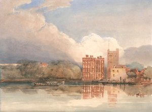 Vue du palais de Lambeth sur la Tamise