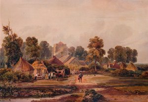 Une ferme du Worcestershire, vers 1848