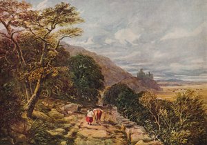 Chemin de campagne menant au château de Harlech, 19ème siècle, 1938 - David Cox the elder