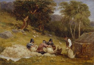 Tonte des moutons, 1849
