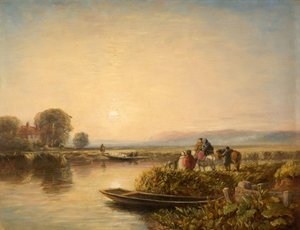 En attendant le ferry - Matin - David Cox the elder