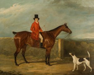 John Hall Kent en tenue de chasse assis sur un cheval, 1825 - David Dalby
