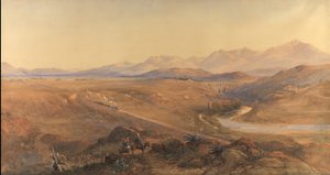 Un train à vapeur sur le chemin de fer ottoman, 1859