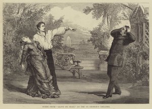 Scène de Vivant ou Mort, au théâtre St George - David Henry Friston