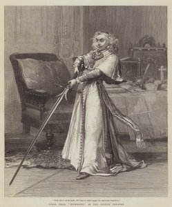 Scène de Richelieu, au Lyceum Theatre - David Henry Friston