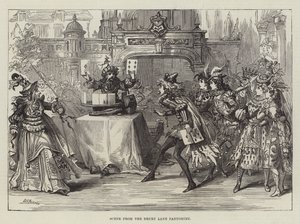 Scène de la pantomime de Drury Lane