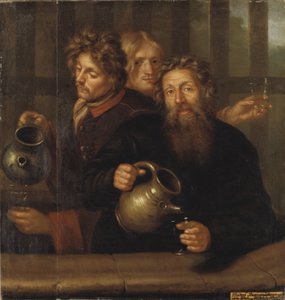 Le maître des bains de Medevi et ses fils, 1686 - David Klöcker Ehrenstrahl