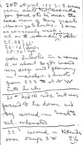 Dernières lignes écrites par le Dr David Livingstone, illustration de 