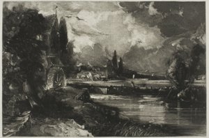 Un moulin, du paysage anglais