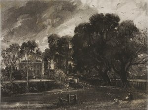 Frontispice du Paysage anglais de M. Constable, East Bergholt, Suffolk - David Lucas