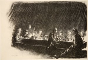 Un mess du Royal Flying Corps, illustration de 