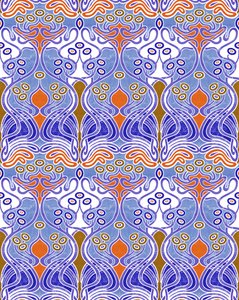 Beauclair Blue Orange, 2018 (technique mixte numérique)