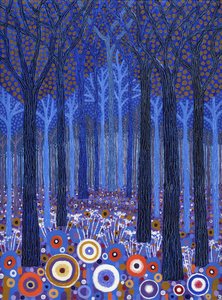 Forêt bleue, 2011 (acrylique sur toile)