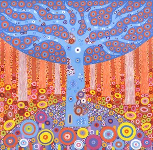 Kaleidoforest, 2018 (acrylique sur toile)
