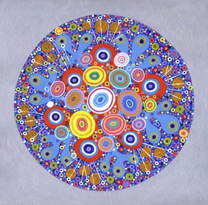 Mandala 1, 2016 (acrylique sur toile)