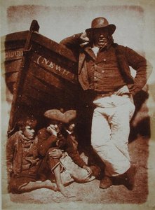 Un pêcheur de Newhaven et des garçons, vers 1843-47 - David Octavius and Adamson Robert Hill