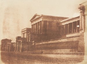 Ancienne école royale, Calton Hill, Édimbourg, 1843-47. Créateurs : David Octavius Hill, Robert Adamson, Hill & Adamson