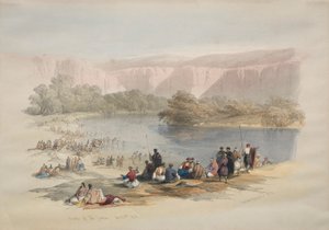 Rives du Jourdain, 1839 - David Roberts