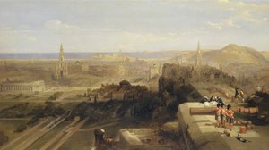 Édimbourg depuis le château - David Roberts