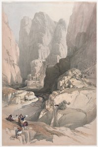 Entrée de Petra, le Théâtre, 1839