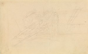 Chariot agricole à Dol, 1843 - David Roberts