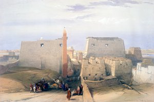 Grande entrée du temple de Louxor, 19ème siècle