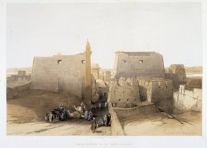 Grande entrée du Temple de Louxor dans « La Terre Sainte », Londres 1849