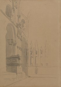 Intérieur de la cathédrale de Durham - David Roberts