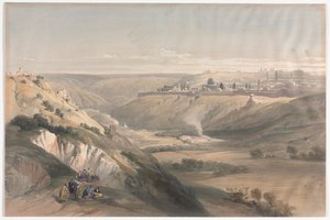 Jérusalem depuis le Mont des Oliviers - David Roberts