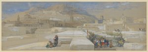 Tétouan depuis la terrasse de la maison Cohen, au Maroc - David Roberts