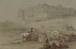 Le Palais Royal, Madrid, 1832 - David Roberts
