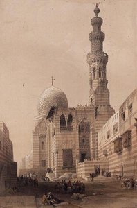 Tombeau du sultan Qayt-bay dans le cimetière oriental, ou tombes des califes, Le Caire - David Roberts