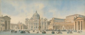 Vue de Saint-Pierre, à Rome - David Roberts