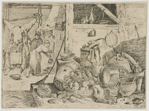 Intérieur de cuisine - David Teniers (II) (attributed to)