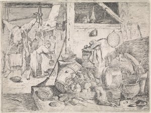 Intérieur de cuisine - David Teniers (II) (attributed to)