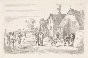 Archers (série: Scènes de genre en plein air) - David Teniers (II)