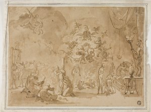 Scène de sorcellerie et de culte du diable