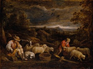 Bergers et moutons