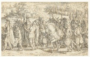 Quintus Fabius Maximus rencontrant son fils à pied