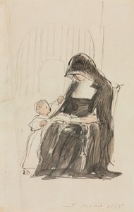 Nonne lisant à un enfant, 1835 - David Wilkie
