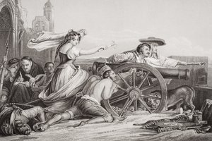 La Défense de Saragosse, 1808, de `Illustrations of English and Scottish History