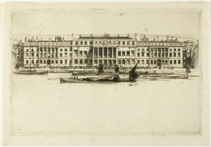 Douane, première planche de la série de Londres - David Young Cameron
