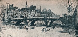 Pont Neuf : planche une de la série Paris, 1904