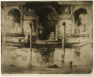 La porte du palais, planche 22 de la série italienne du Nord - David Young Cameron