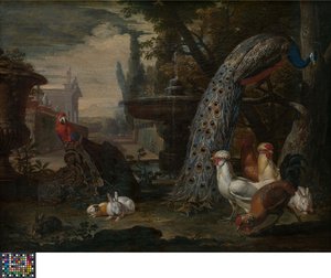 Animaux dans un jardin