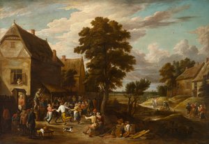 Danseurs dans une auberge de village, vers 1660